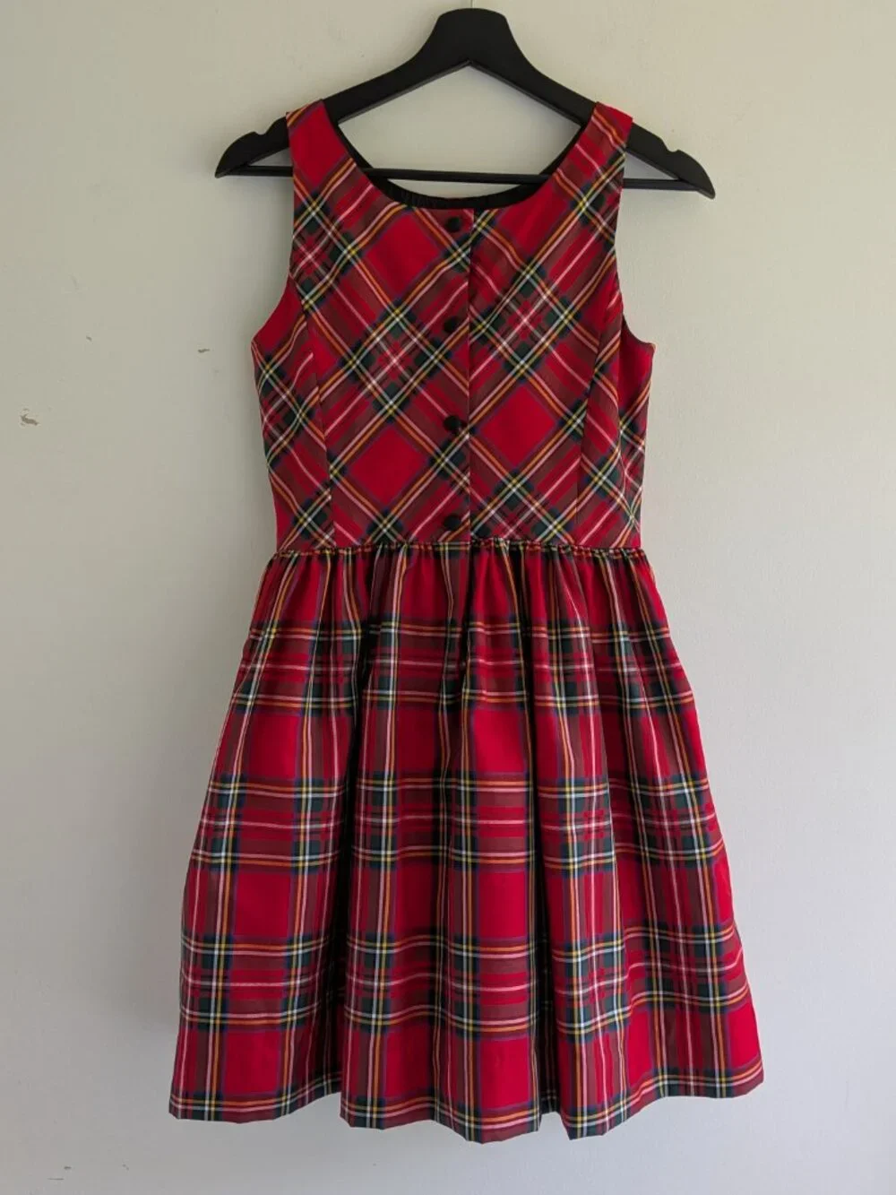 Girls Polo Ralph Lauren Dress Red Christmas Plaid Size 16 NO BELT Fit & Flare